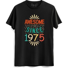Vintage 1975 Awesome Siyah Tshirt