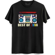 Vintage 1990 Best Of Tape Siyah Tshirt