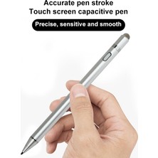 N1 1.45MM Metal Uçlu Kapasitif Stylus Kalem Siyah (Yurt Dışından)