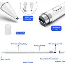 Kalem Şarj Edilebilir Stylus Kalem Siyah (Yurt Dışından)