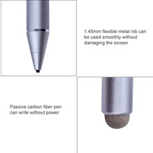 N1 1.45MM Metal Uçlu Kapasitif Stylus Kalem Siyah (Yurt Dışından)