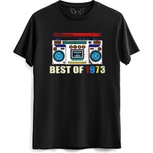 Vintage 1973 Best Of Tape Siyah Tshirt