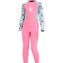 Yolanda Çocuk Dalış Takımı Wetsuit Şnorkel Sörf Mayo Tulum Anti-Uv UPF50+ Pembe M (Yurt Dışından)