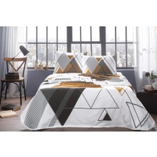 Taç Dante %100 Pamuk Çift Kişilik Pike Takımı Taba