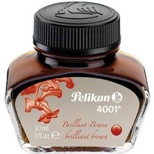 Pelikan 4001 Dolmakalem Mürekkebi 30 Ml. Kahverengi