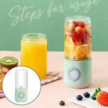 Ning 500 ml Mini Elektrikli Blender Sıkacağı Kupası USB Şarj Edilebilir Gıda Işlemci Meyve Suyu Makinesi Mikser Kupası Smoothie Maker Protein R Şişe El Blender - Yeşil (Yurt Dışından)