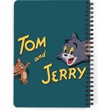 Tom ve Jerry Baskılı Ahşap Kapaklı Defter 15X20 cm DFT4241