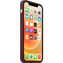 NFZ Apple iPhone 11 Pro Max Silikon Kılıf Logolu Lansman Kılıf -Bordo