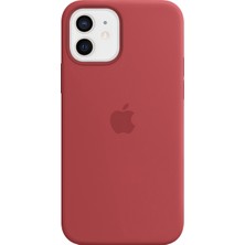 NFZ Apple iPhone 11 Pro Max Silikon Kılıf Logolu Lansman Kılıf -Fusya