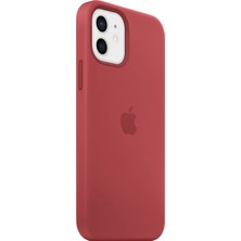 NFZ Apple iPhone 11 Pro Max Silikon Kılıf Logolu Lansman Kılıf -Fusya