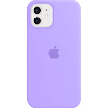 NFZ Apple iPhone 11 Pro Max Silikon Kılıf Logolu Lansman Kılıf -Lila