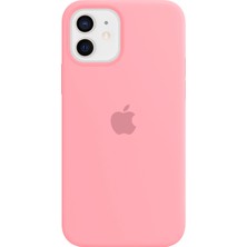 NFZ Apple iPhone 12 Lansman Kılıf Silikon Açık Pembe