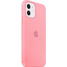 NFZ Apple iPhone 12 Lansman Kılıf Silikon Açık Pembe