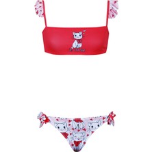 Kom Chat Kız Çocuk Bikini Coral