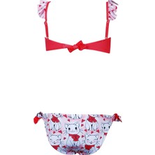 Kom Chat Kız Çocuk Bikini Coral