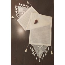 Osmanlıhan Otantik Buldan Dokuma El Işi Dantelli Runner