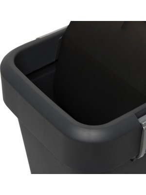 Motek Comfort Dust Bin Siyah Çöp Kovası - 8 lt