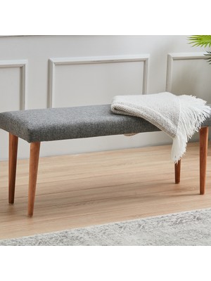 Evdebiz Konik Ayaklı Bench - Gri