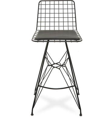 Akın Lux Akın Lüx Tel Bar Taburesi - Siyah