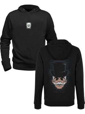 Mr.robot Baskılı Siyah Ön Arka Baskılı Çocuk Sweatshirt