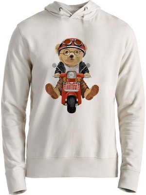 Ride On Tedy Bear Ekru Çocuk Sweatshirt
