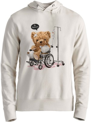 Time Heals Tedy Bear Ekru Çocuk Sweatshirt