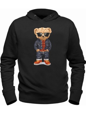 Denim Master Tedy Bear Siyah Çocuk Sweatshirt
