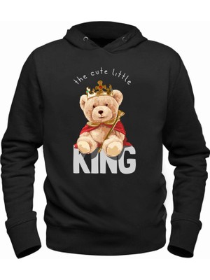 King Tedy Bear Siyah Çocuk Sweatshirt