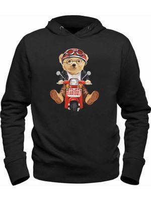 Ride On Tedy Bear Siyah Çocuk Sweatshirt