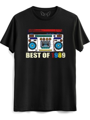 Vintage 1989 Best Of Tape Siyah Tshirt