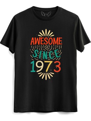 Vintage 1973 Awesome Siyah Tshirt