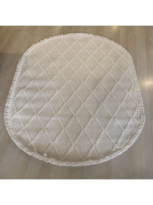 Eko Halı Cozy CZY04 Cream Krem Oval Halı 120*180 cm