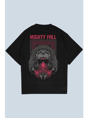 AyveGa Mighty Fall Siyah Oversize  T-Shirt