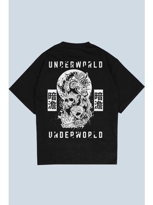 AyveGa Underworld Siyah Oversize  T-Shirt