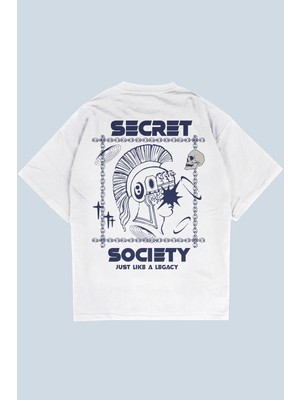 AyveGa Secret Beyaz Oversize  T-Shirt
