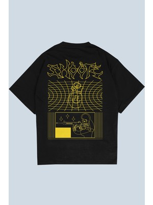 AyveGa Shooter Siyah Oversize  T-Shirt
