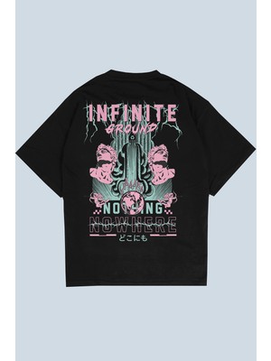 AyveGa Infinite Siyah Oversize  T-Shirt