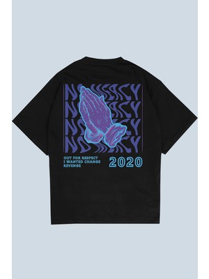 AyveGa No Mercy Siyah Oversize  T-Shirt