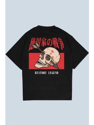 AyveGa History Legend Siyah Oversize  T-Shirt