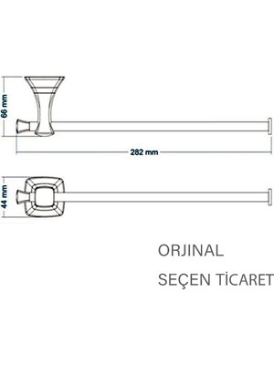 Duxxa A.1407 Pirinç Eıffel Tuvalet Kağıtlık