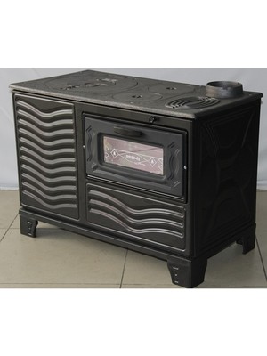 Dorello  Kovalı Soba Mat Siyah Kovalı  Kovalı Soba Kömür Sobası