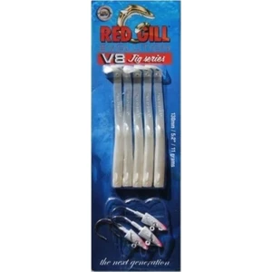 Red Gill V8 Jig Head Sand Eel 130MM 11GR - Silver Pearl