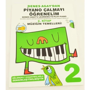 Portemem Yayınları 014-PMEM2502 Learning To Play Piyano Denes Agay 2. Kitap