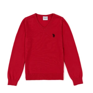U.S. Polo Assn. Kız Çocuk Fuşya Triko Kazak 50237168-VR023