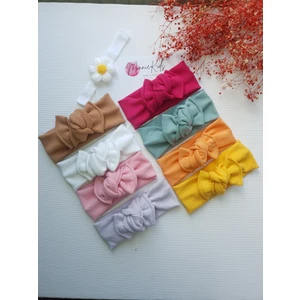 Minnie Kids Kız Bebek  Papatya Saç Bandı ve 8'li Ribana Bandana