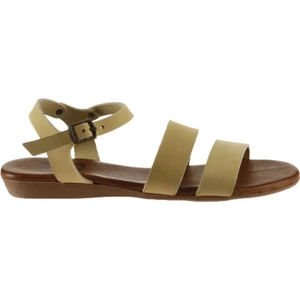 Bueno Shoes Sarı Nubuk Kadın Düz Sandalet