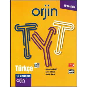 Kurmay Yayınları Orjin TYT Türkçe Denemeleri 10 Deneme