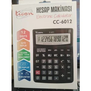 CC-6012 12 Haneli Hesap Makinası