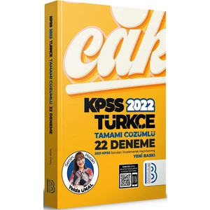 Benim Hocam Yayınları  KPSS 2022 Türkçe Tamamı Çözümlü 22 Deneme