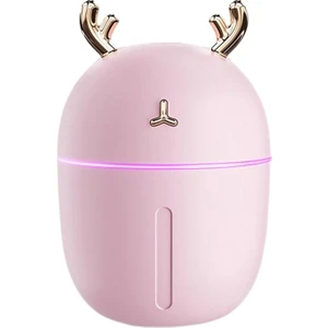 Taşınabilir Nemlendiriciler Uçucu Yağ Difüzör Aromaterapi Hava Temizleyici 300 ml. Pembe (Yurt Dışından)